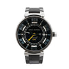 Louis Vuitton Tambour Q113K SG7133 SS & Rubber AT Watch with Black Dial Secondhand