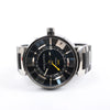 Louis Vuitton Tambour Q113K SG7133 SS & Rubber AT Watch with Black Dial Secondhand