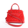 Louis Vuitton Vernis Montaigne BB Handbag in Red M50170 Secondhand