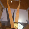 Louis Vuitton LV monogram and gold belt