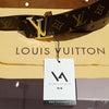 Louis Vuitton LV monogram and gold belt