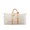 Louis Vuitton Keepall Bandoulière 55 Damier Azur Travel Bag in Beige N41429 Secondhand