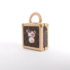 Louis Vuitton x Takashi Murakami Mini Square Trunk Handbag in Brown M13127 Secondhand
