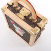 Louis Vuitton x Takashi Murakami Mini Square Trunk Handbag in Brown M13127 Secondhand