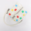 Secondhand Louis Vuitton x Yayoi Kusama Square Bag Leather Handbag in White