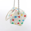 Secondhand Louis Vuitton x Yayoi Kusama Square Bag Leather Handbag in White