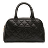 Chanel CC Quilted Caviar Bowling Bag Secondhand