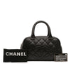 Chanel CC Quilted Caviar Bowling Bag Secondhand