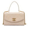 Chanel Medium Quilted Lambskin Trendy Spirit Top Handle Bag Secondhand