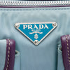 Prada Saffiano Trimmed Tessuto Front Pocket Zip Top Shoulder Bag Secondhand