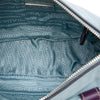 Prada Saffiano Trimmed Tessuto Front Pocket Zip Top Shoulder Bag Secondhand