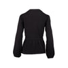 Secondhand Black Cardigan With Drawstring - '10s