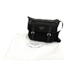 Prada Saffiano Trimmed Tessuto Zip Double Buckle Messenger Bag Secondhand