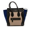 Celine Micro Tricolor Leather Luggage Tote Secondhand