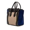 Celine Micro Tricolor Leather Luggage Tote Secondhand