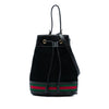 Gucci Small Suede Web Ophidia Bucket Bag Secondhand