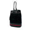 Gucci Small Suede Web Ophidia Bucket Bag Secondhand