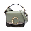 Chloé Mini Tricolor Croc Embossed Calfskin C Satchel Secondhand