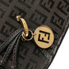 Fendi Small Zucchino Canvas F Charm Crossbody Secondhand