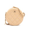 Chanel Quilted Caviar Round Clutch With Chain Secondhand