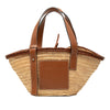 LOEWE Small Raffia Anagram Basket Tote Secondhand