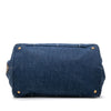 Secondhand Prada Large Denim Canapa Logo Tote