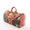 Secondhand Louis Vuitton Keepall 50 Masters Collection Travel Bag in Pink x Green M43377