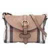 Burberry Small House Check Canvas and Leather Horseshoe Milton Crossbody Secondhand