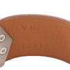 Hermès Barenia and Palladium Plated Super H Bracelet T4 Secondhand