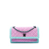 Chanel CC Quilted Bicolor Tweed Flap Secondhand