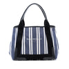 Balenciaga Canvas Striped Navy Cabas S Secondhand