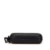 Secondhand Bottega Veneta Satin Intrecciato Tassel Knot Clutch