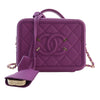 Chanel Small Caviar CC Filigree Vanity Case Secondhand