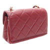 Chanel Mini Lambskin Diamond Lock Flap Secondhand