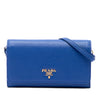 Secondhand Prada Vitello Daino Wallet on Strap