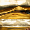 Fendi Zucca Embroidered Denim Baguette Satchel Secondhand