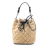 Chanel CC Suede Wild Stitch Bucket Bag Secondhand