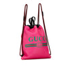 Gucci Logo Drawstring Backpack Secondhand
