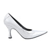 MAISON MARGIELA MM6 9 cm Laminated Leather Pumps in Silver, Size 37 EU Secondhand