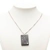 Chanel CC Brass Acrylic and Strass Pendant Necklace Secondhand