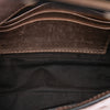 Fendi Mini Zucca Embossed Metallic Leather Baguette Satchel Secondhand