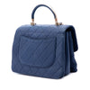 Chanel CC Quilted Calfskin Metal Top Handle Envelope Flap Secondhand