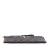 Saint Laurent Large Grain De Poudre Matelasse Cassandre Zip Pouch Secondhand