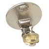 Secondhand Chanel CC Brass Croisiere Round Clip On Earrings