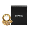 Chanel Gold Plated CC Hoop Brooch Secondhand