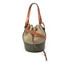LOEWE Small Canvas and Leather Balloon Bucket Bag Secondhand