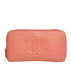 Secondhand Chanel CC Caviar Zip Around Wallet
