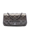 Chanel Extra Mini Rectangular Classic Metallic Lambskin Single Flap Secondhand