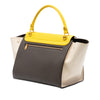 Celine Small Tricolor Leather Trapeze Satchel Secondhand