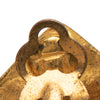 Chanel Gold Plated CC Rhombus Clip On Earrings Secondhand